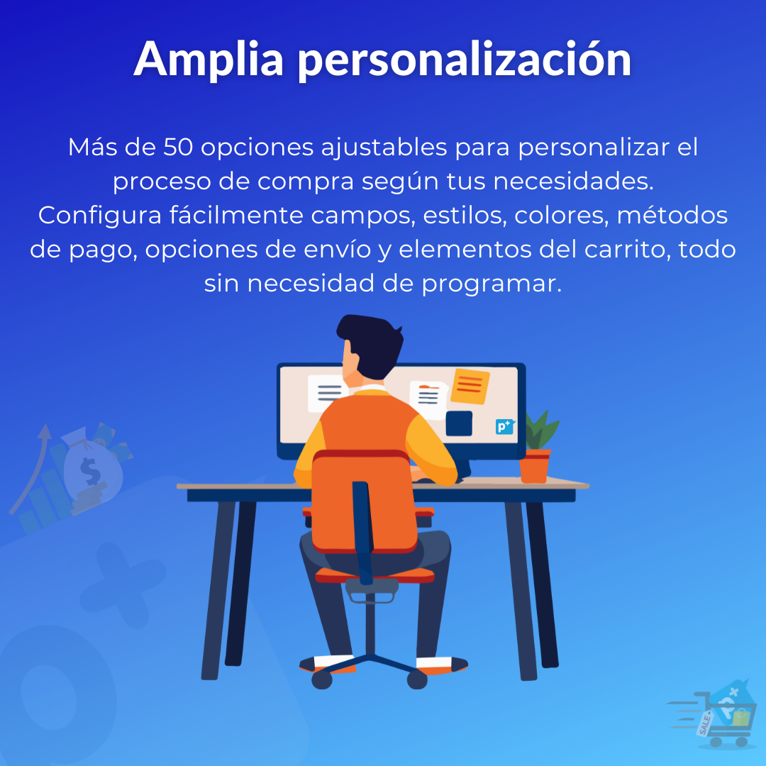 Amplia personalización del checkout