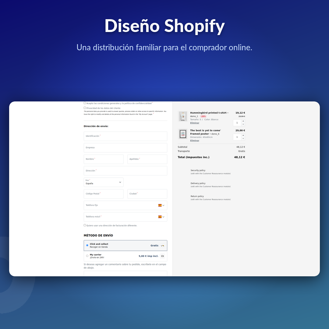 Diseño Shopify