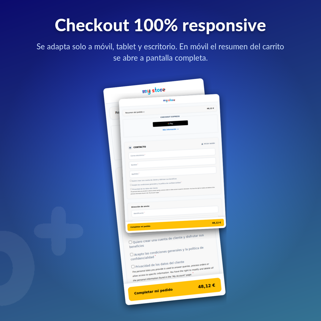 Checkout 100% responsive